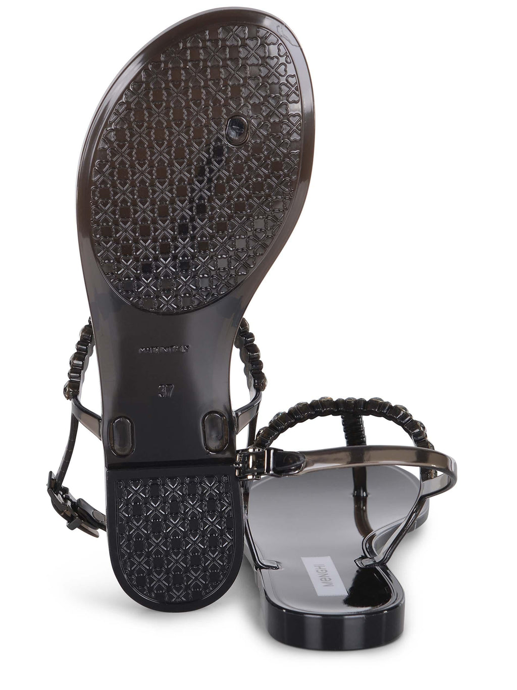 MENGHI Sandals 102-SW BLACK GEL Black