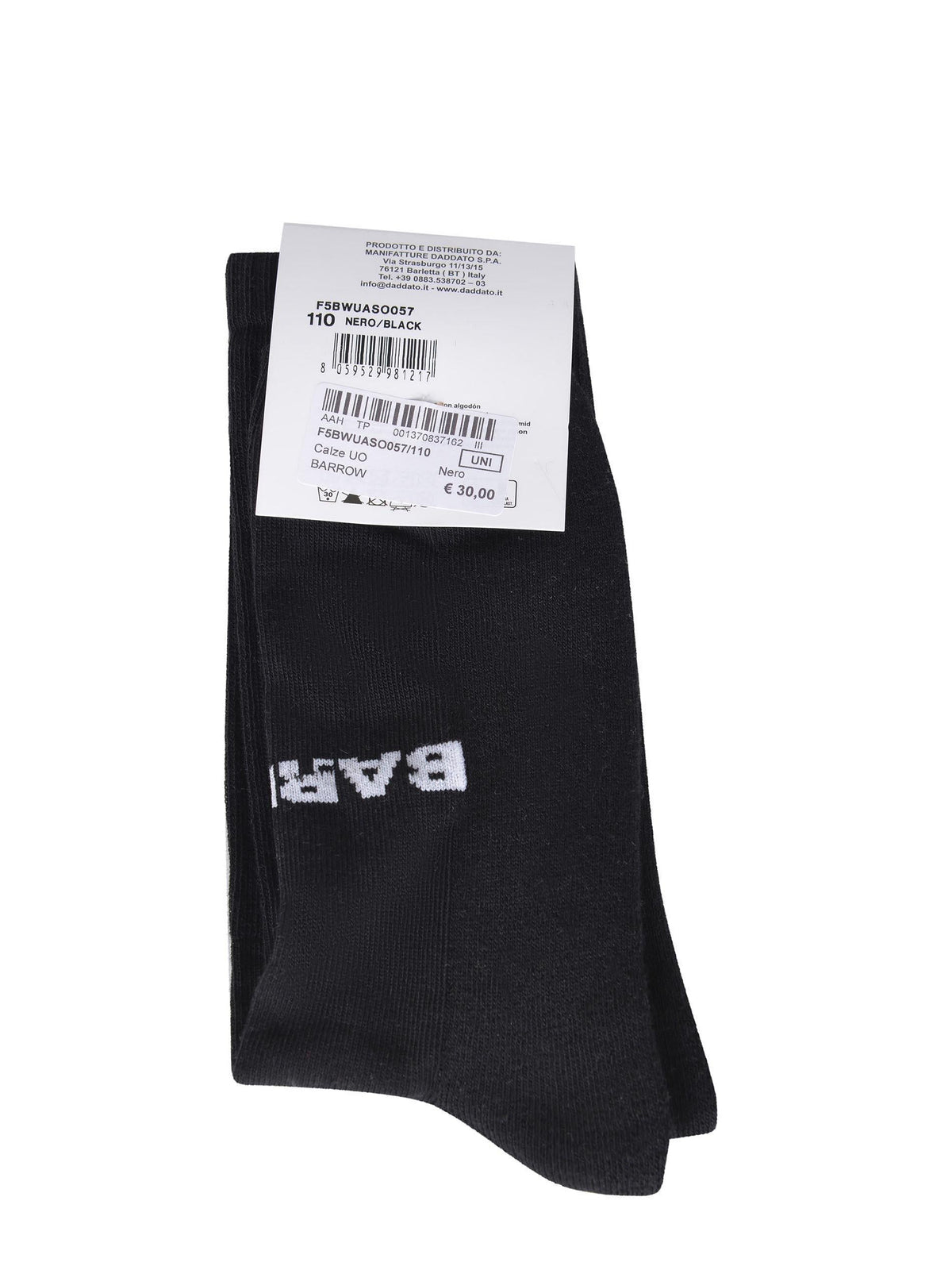 BARROW Socks F5BWUASO057 110 Black