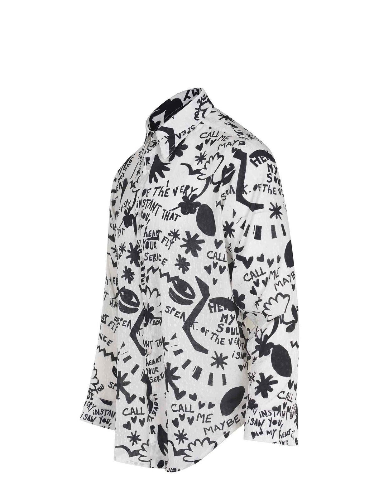 NEW YORK RESIDENT Shirts ENNIO 7K186-CREAM White/Black