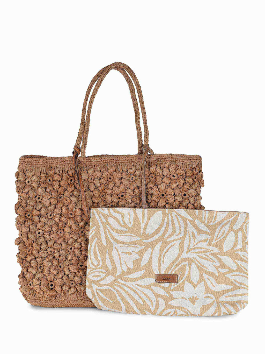 AFAR Handbags FLOWER L COGNAC Cognac