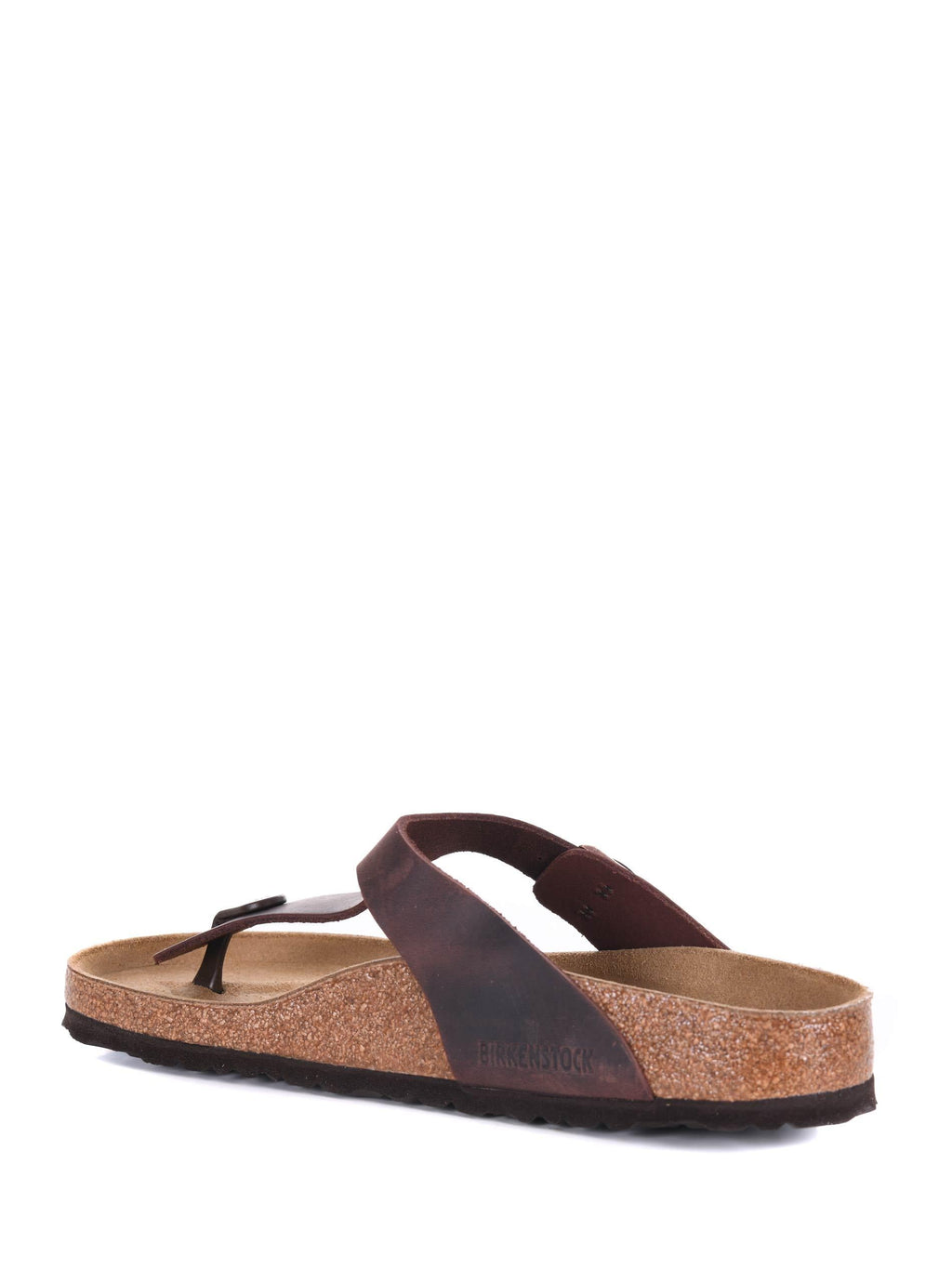 BIRKENSTOCK Slippers 743831 OILED LEATHER Brown
