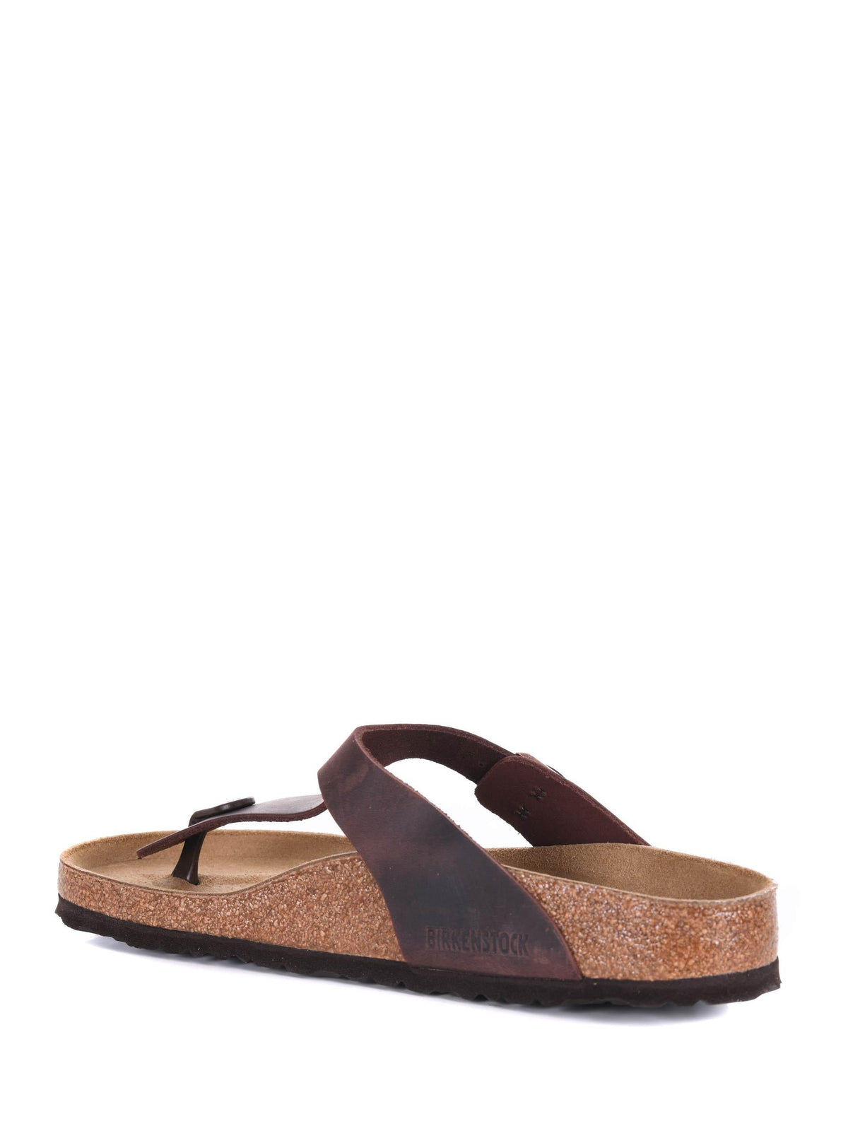 BIRKENSTOCK Slippers 743831 OILED LEATHER Brown