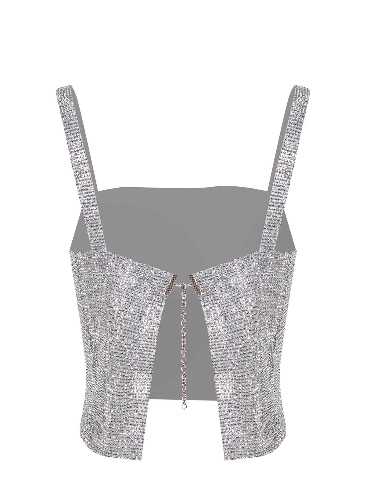 TWENTY FOURHAITCH Top A0121-NEW CETUS SILVER Silver