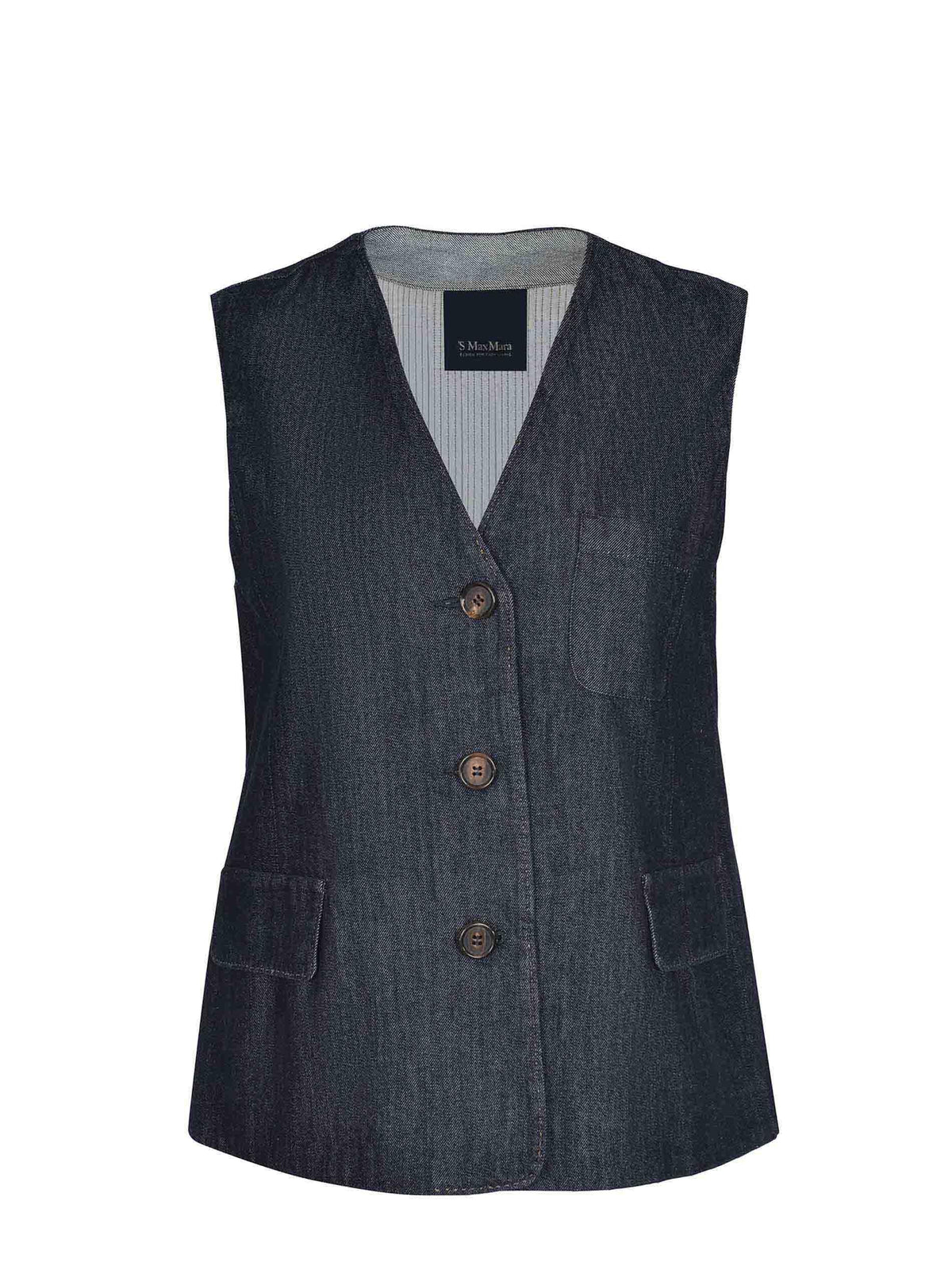 S MAXMARA Vest 2529156011600 299-001 Dark denim