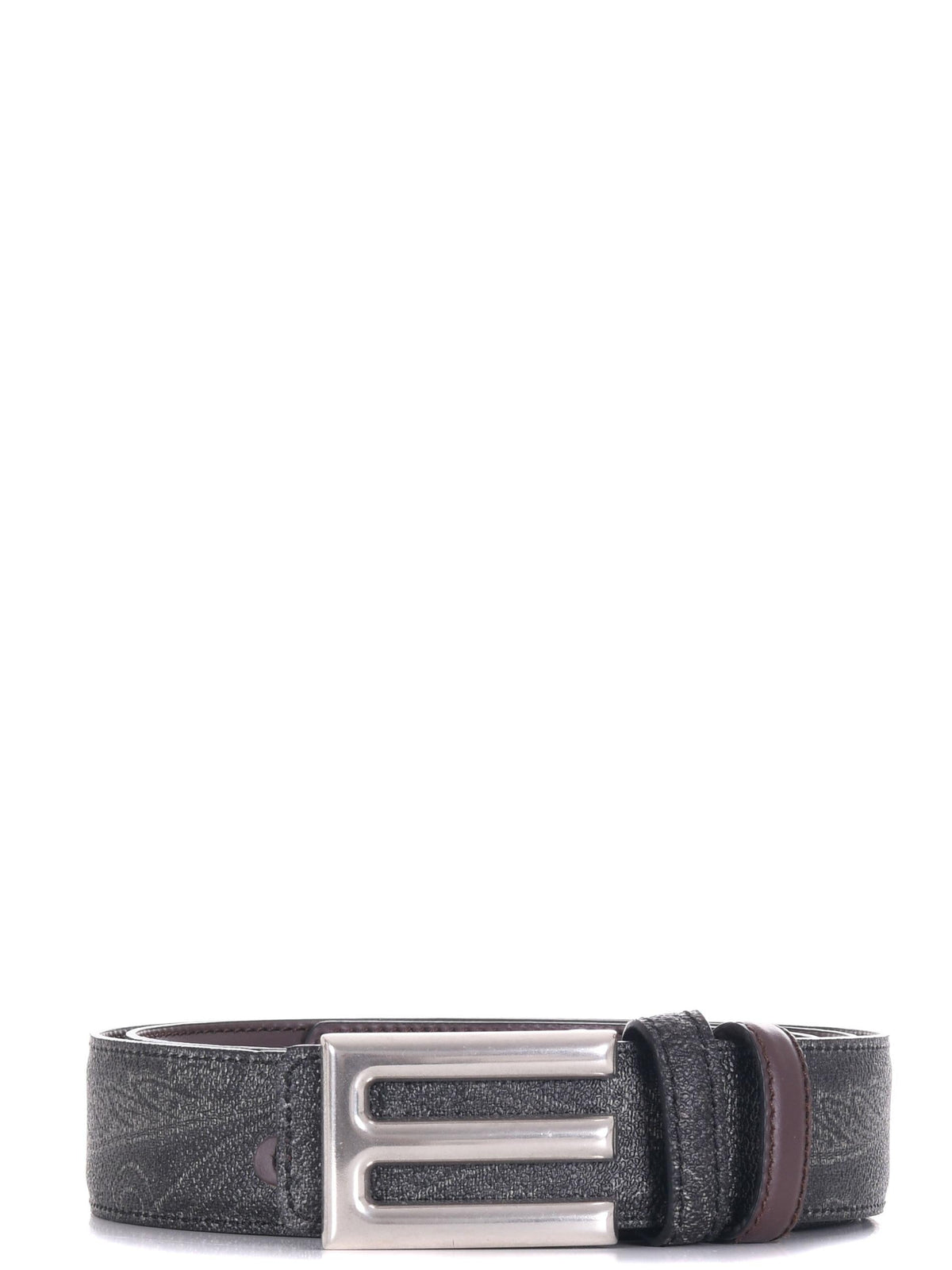 ETRO Belts MP3D0001 AA063-M0019 Dark Grey/Brown