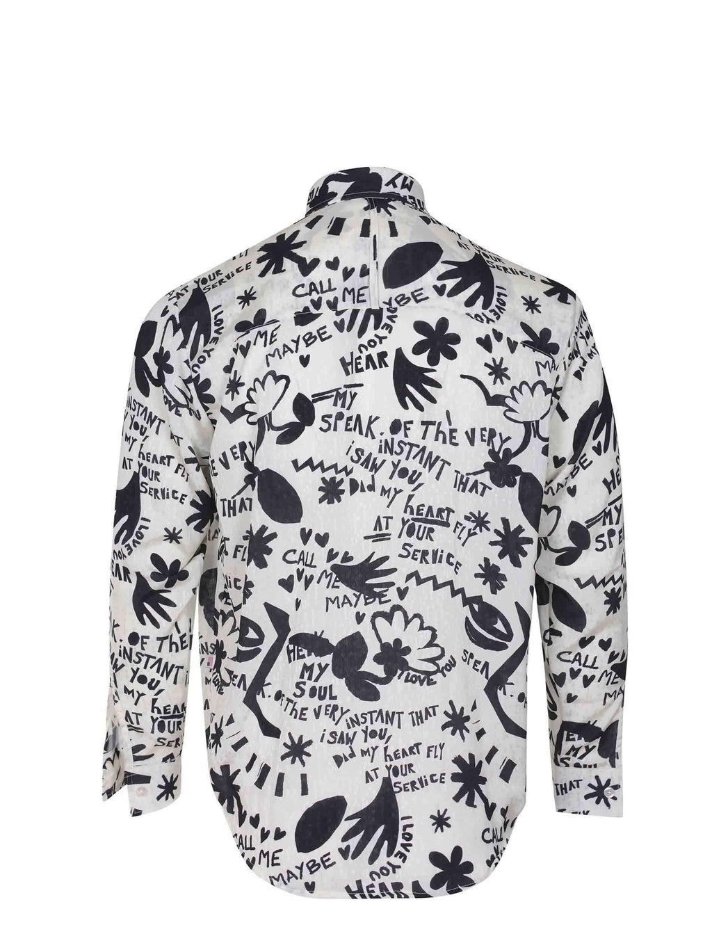 NEW YORK RESIDENT Shirts ENNIO 7K186-CREAM White/Black
