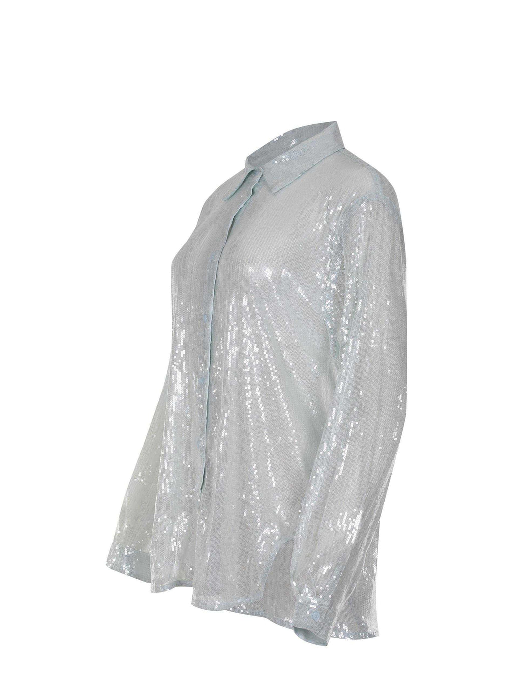 TWENTY FOURHAITCH Shirts A0086-LIGHT BLUE Teal