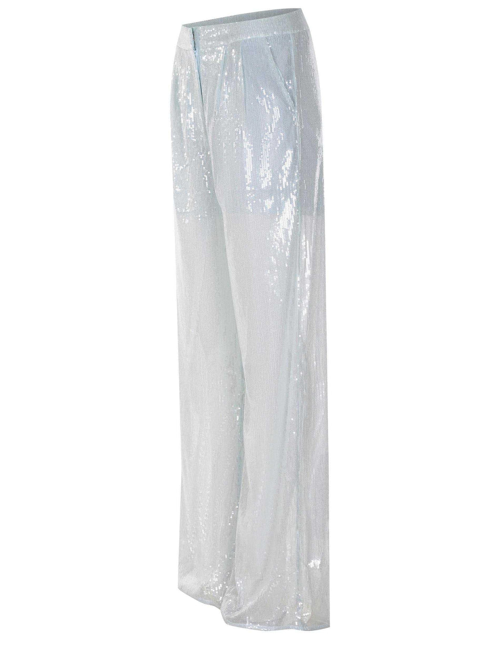 TWENTY FOURHAITCH Trousers A0085-YUAN AQUA LIGHT Blue