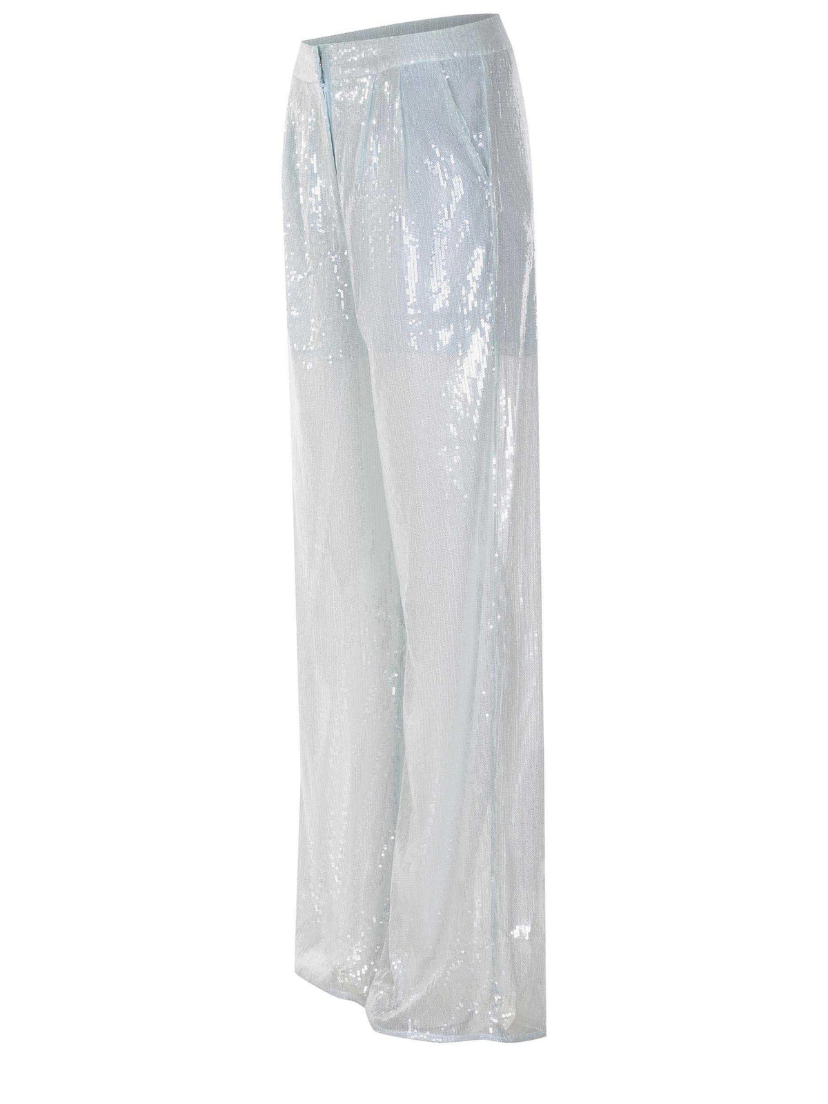 TWENTY FOURHAITCH Trousers A0085-YUAN AQUA LIGHT Blue