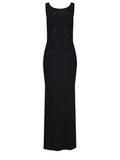 TWENTY FOURHAITCH Clothing A526-HELIOS BLACK Black