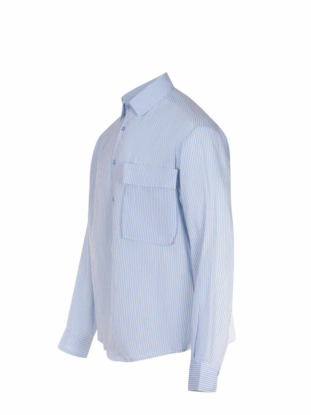 YES LONDON Shirts XCM7229 STRIPES Light Blue