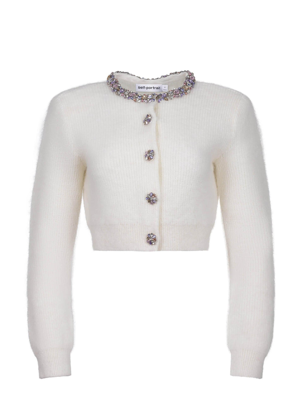 SELF-PORTRAIT Cardigan AW25-135C CREAM Cream