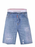 DSQUARED Shorts S71MU0886 D30038-470 Medium Blue