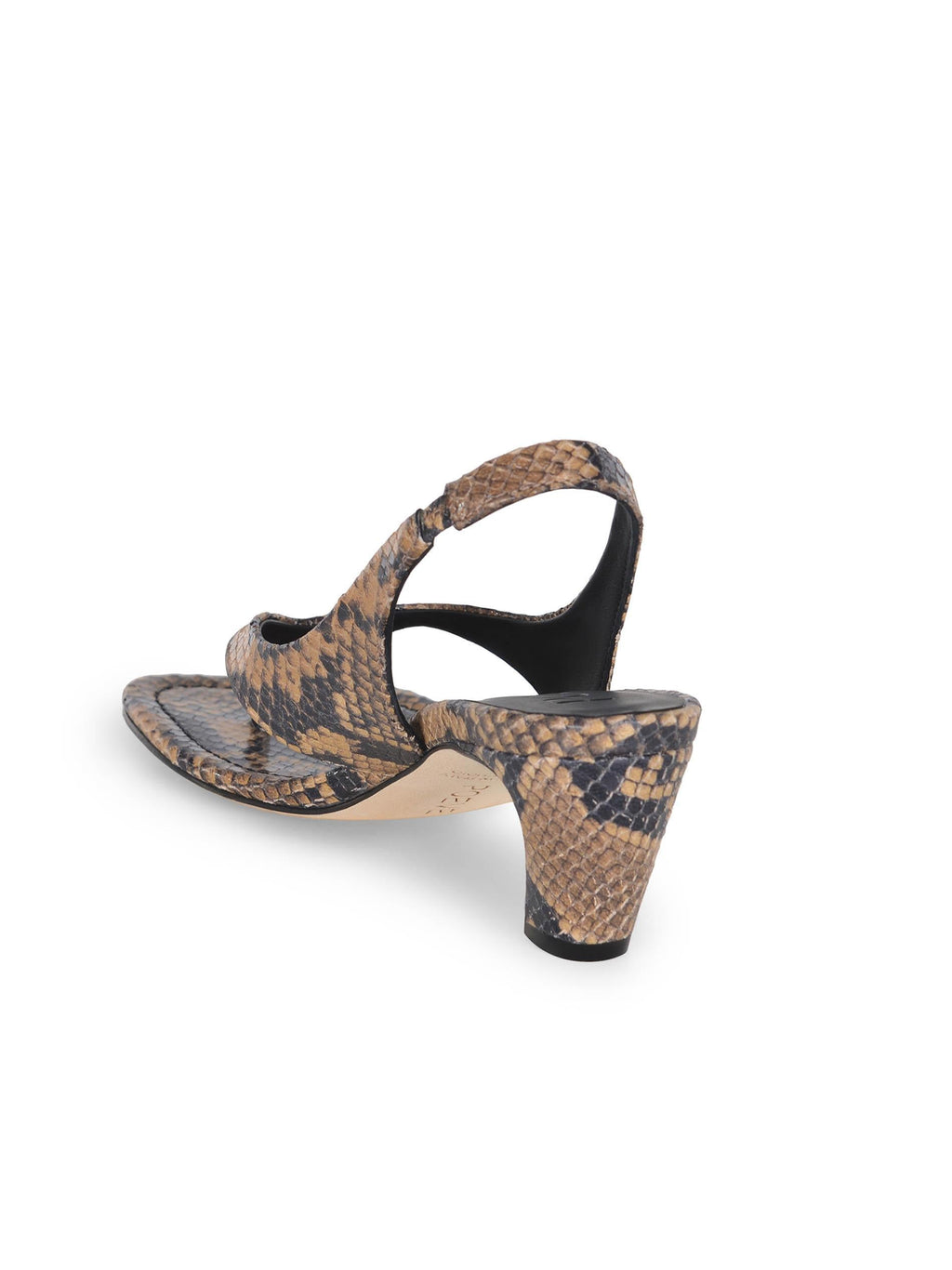 POEVE Sandals DDE56 SAND Piton Print