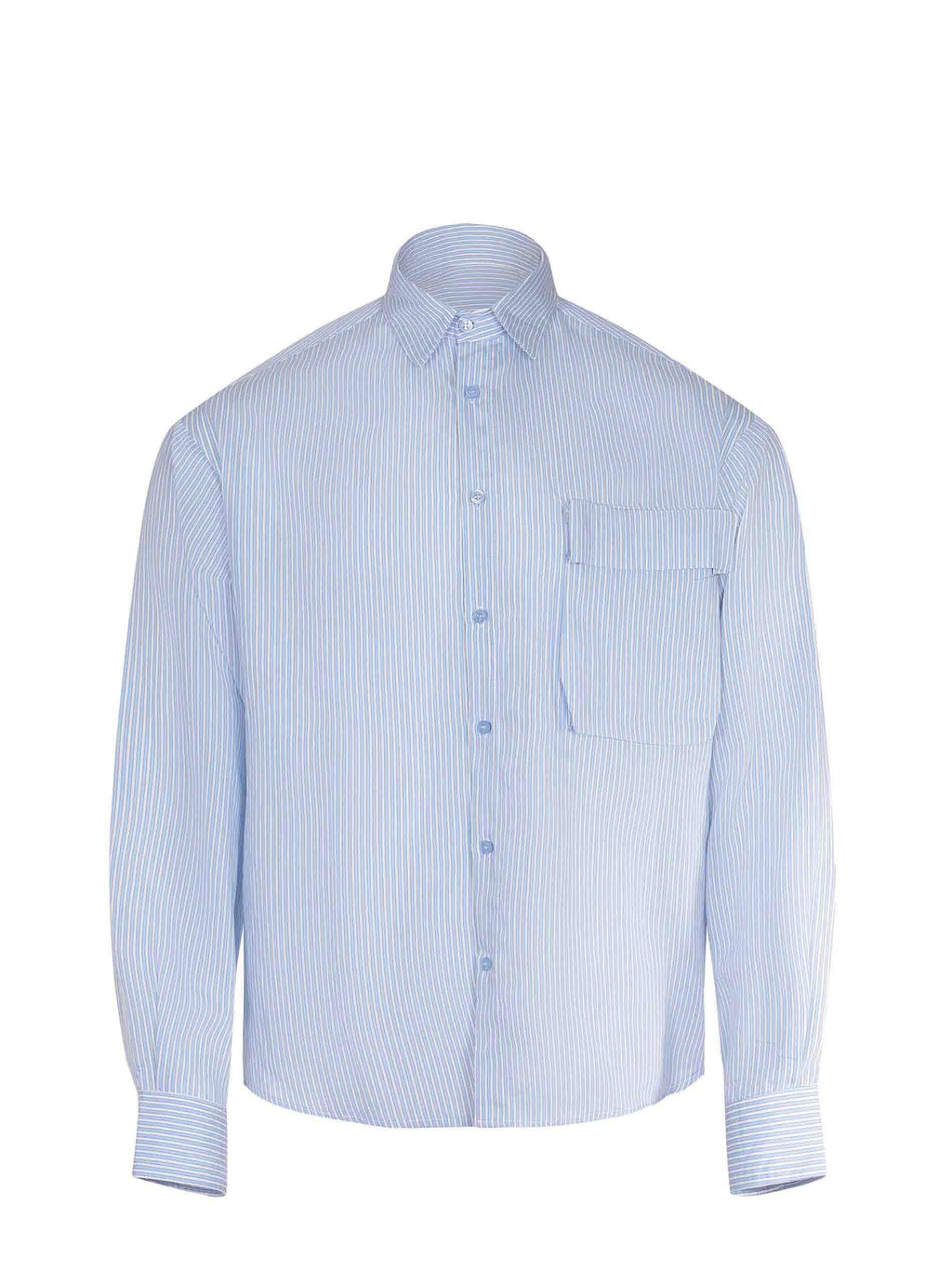 YES LONDON Shirts XCM7229 STRIPES Light Blue
