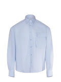YES LONDON Shirts XCM7229 STRIPES Light Blue