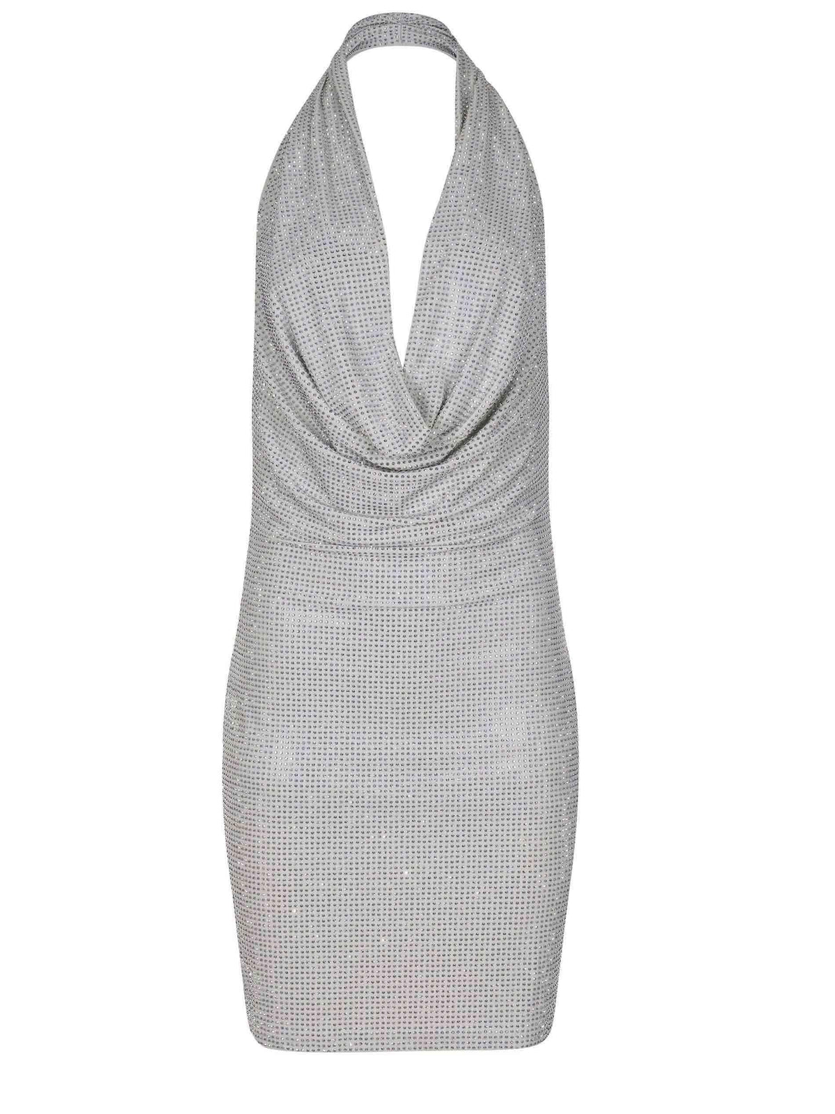 TWENTY FOURHAITCH Dresses A0127-KUTA SILVER Silver
