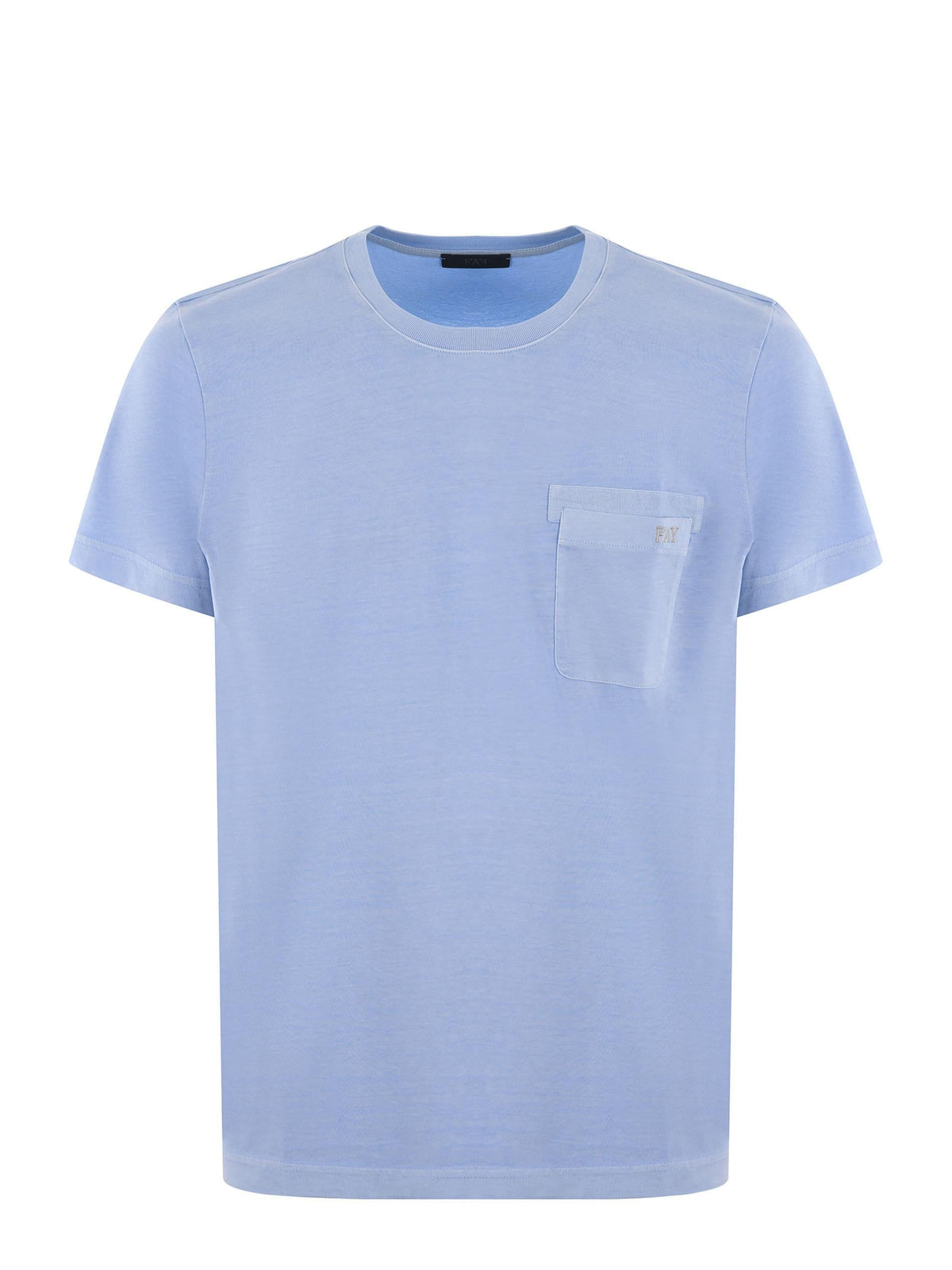 FAY T-shirt NPMB348132T UYKU602 Light Blue