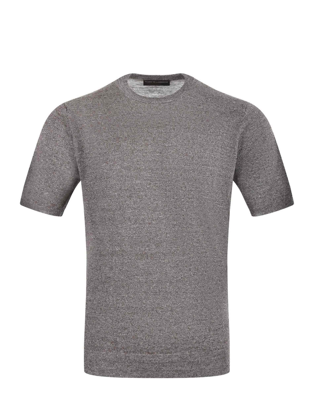 FILIPPO DE LAURENTIS T-shirt GC1MC LC14R-921 Mélange brown