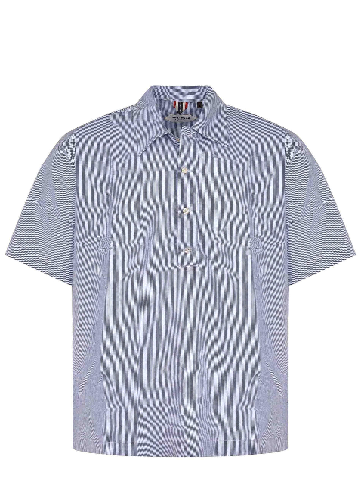 NEW YORK RESIDENT Shirts KURT R100 White/blue