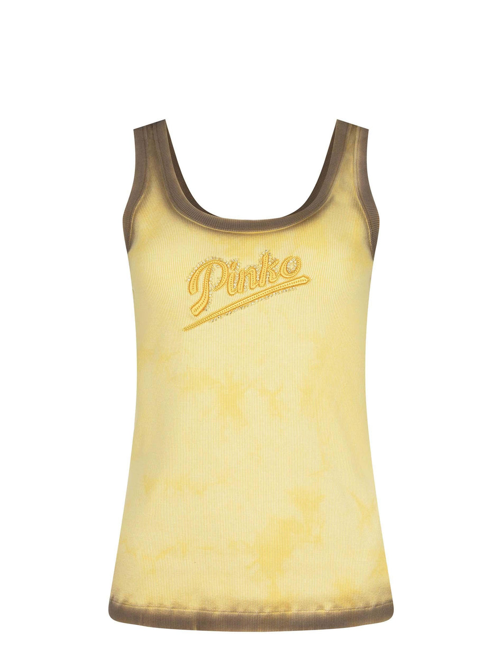 PINKO Tank tops 107306-A3H5 H47 Yellow