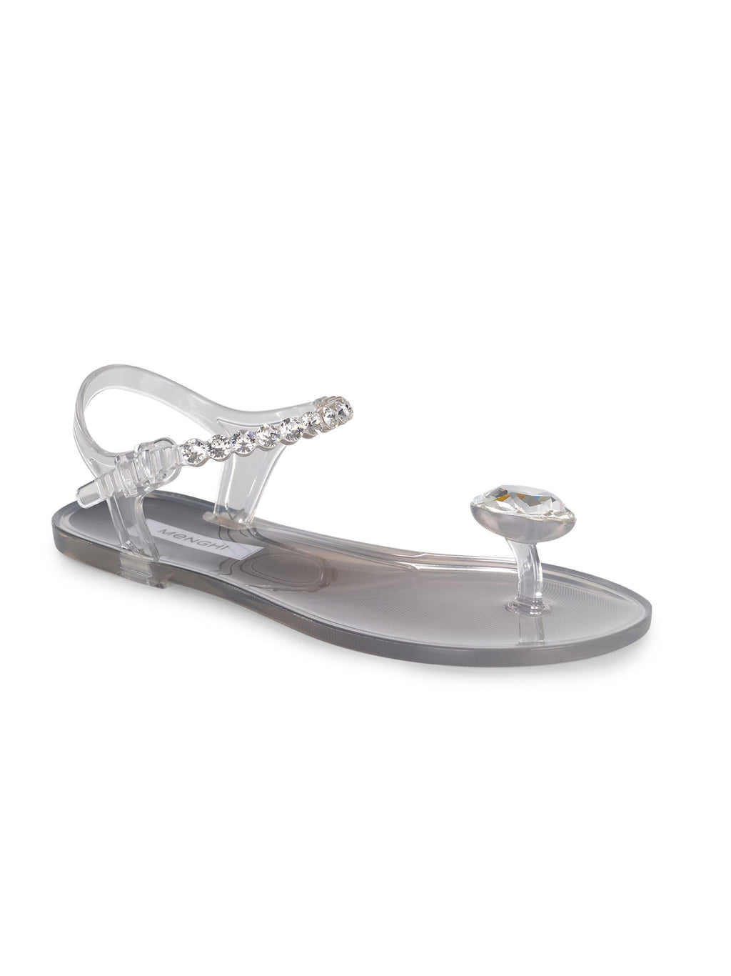 MENGHI Sandals 727-SW CRYSTAL Silver
