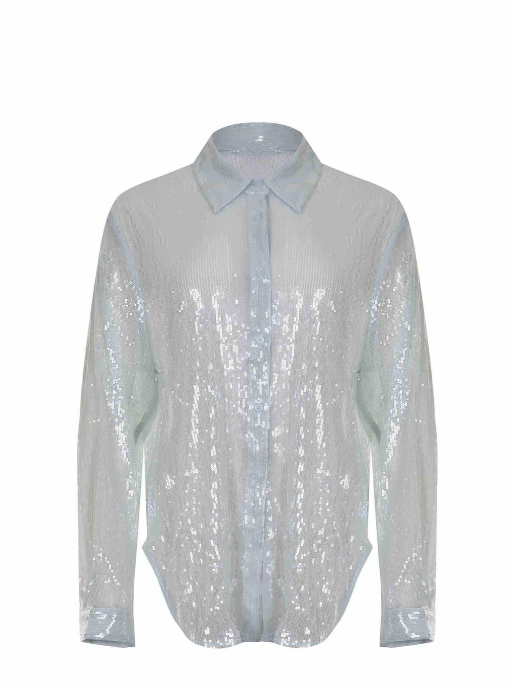 TWENTY FOURHAITCH Shirts A0086-LIGHT BLUE Teal
