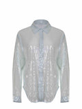 TWENTY FOURHAITCH Shirts A0086-LIGHT BLUE Teal