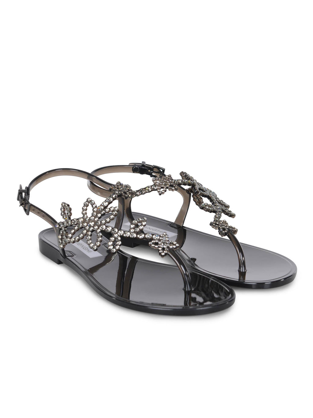 MENGHI Sandals 110-SW BLACK GEL Black