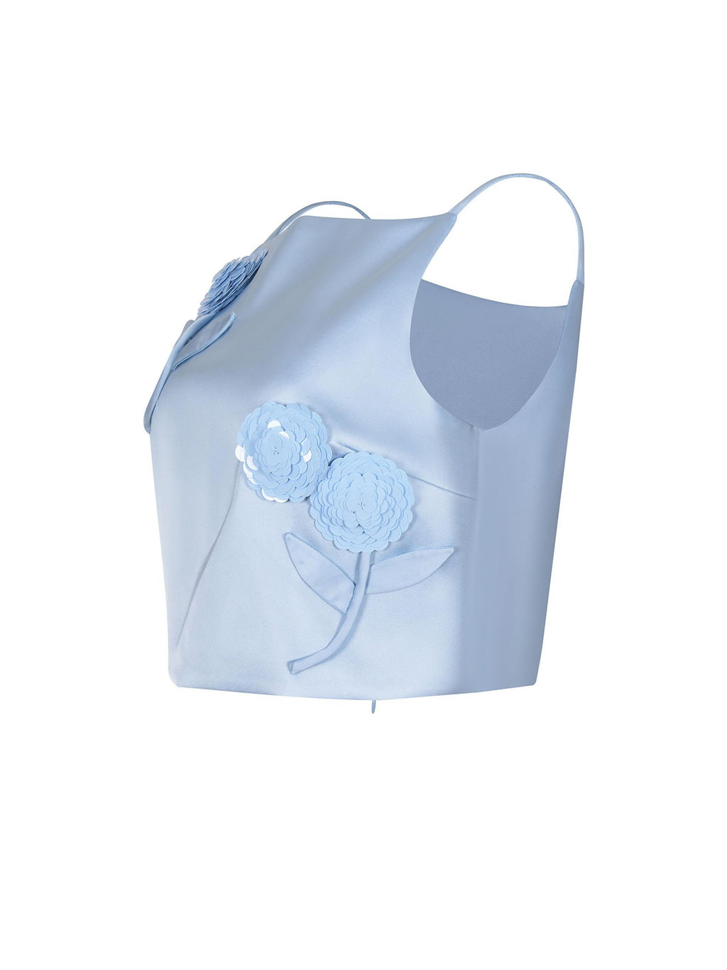 SELF-PORTRAIT Top SS26-174T BLUE Celeste