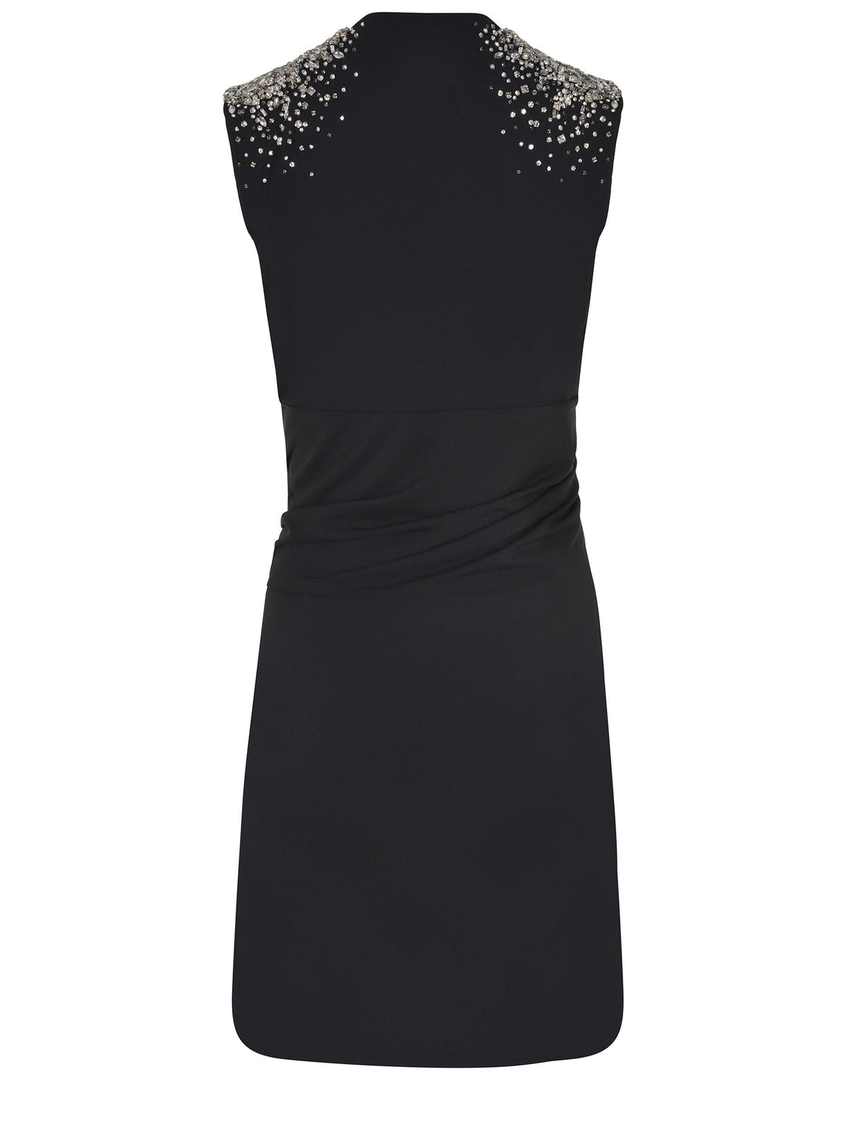 AMEN Dresses AMS26401 BLACK-SILVER Black