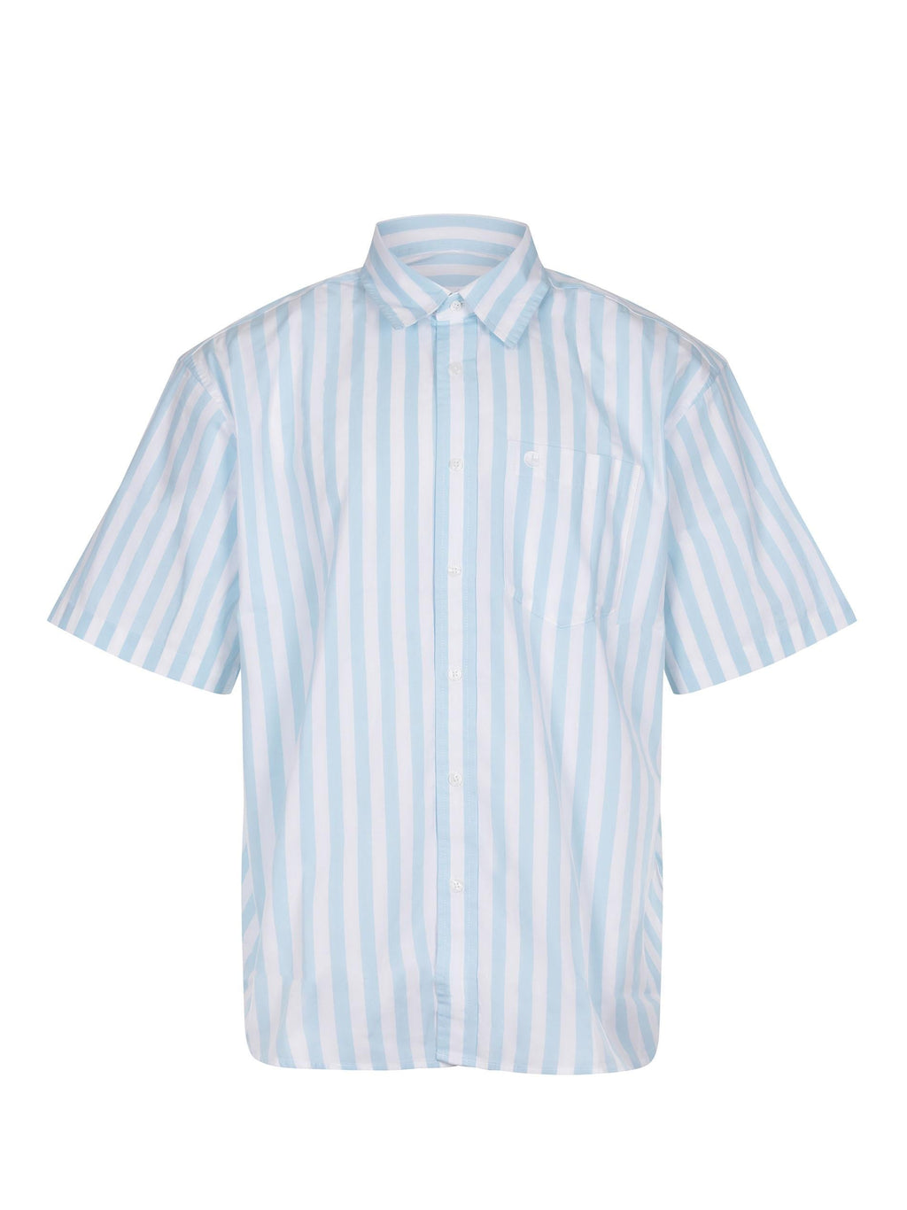 CARHARTT Shirts I036202 3JT-XX White/Light blue