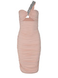 AMEN Clothing AMS26518 NUDE-SILVER Nude