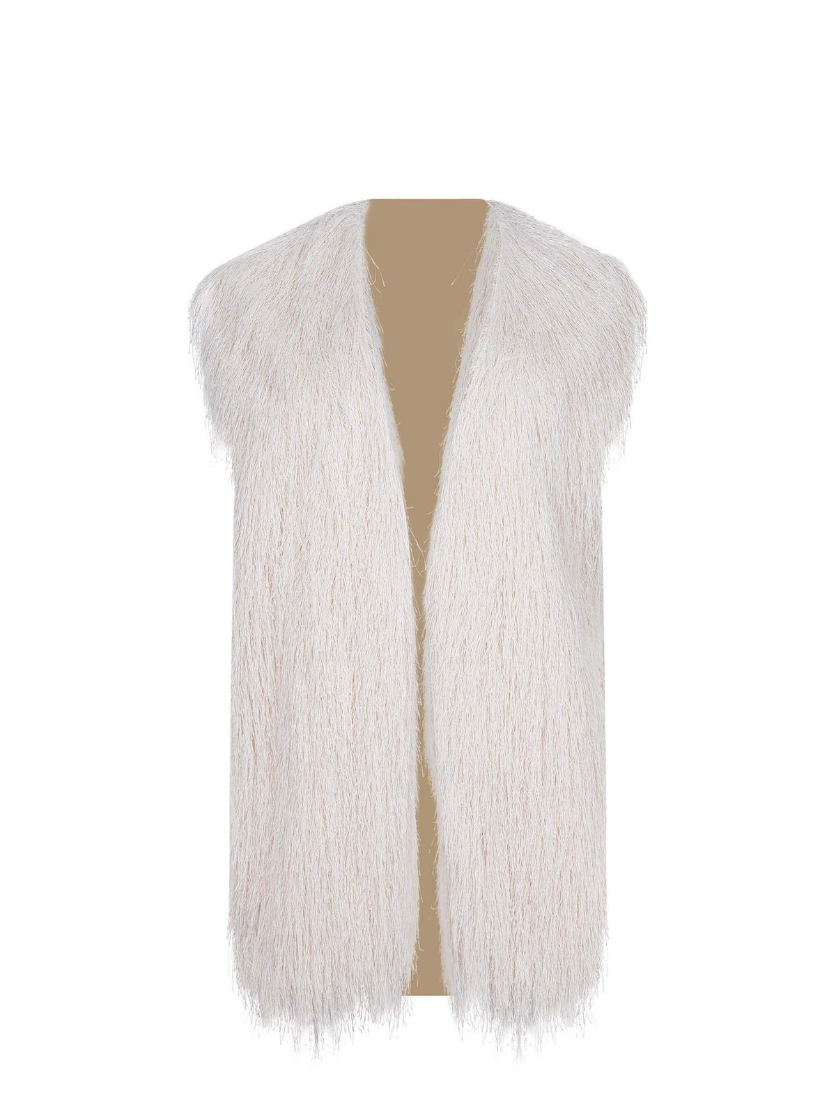 ALYSI Vest 116812 P6058-MERINGA Cream