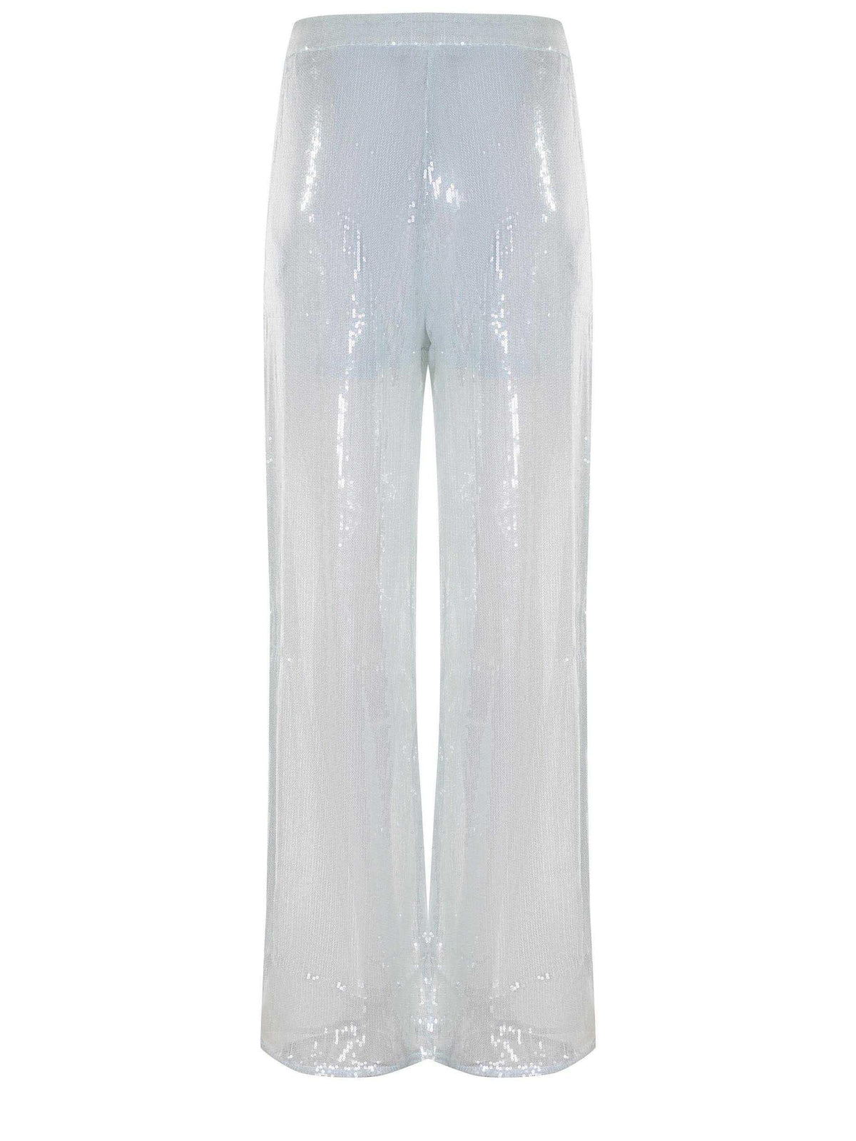 TWENTY FOURHAITCH Trousers A0085-YUAN AQUA LIGHT Blue