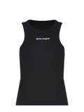PALM ANGELS Tank tops PWAC024S26JER001 1003 Black