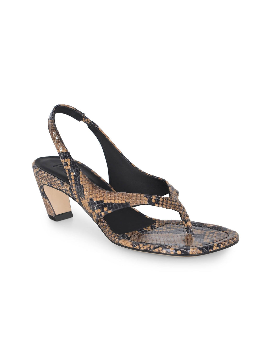 POEVE Sandals DDE56 SAND Piton Print