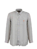 POLO RALPH LAUREN Shirts 710B15594 001 Military Green/White
