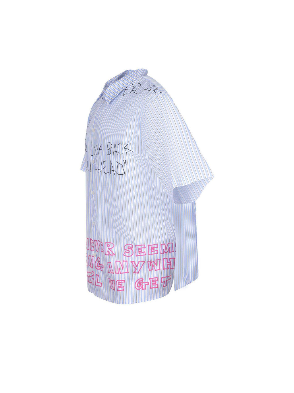 MSGM Shirts 4040ME17X 267055-84 Light Blue