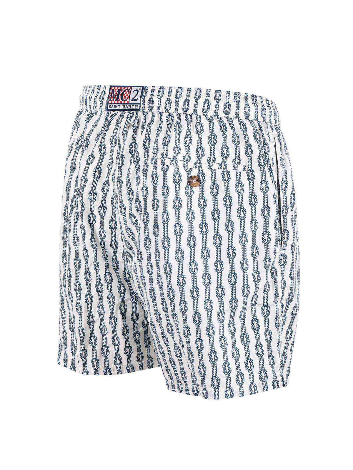 MC2 SAINT BARTH Swimwear LIG0003 01554L Ivory/Blue