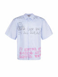 MSGM Shirts 4040ME17X 267055-84 Light Blue