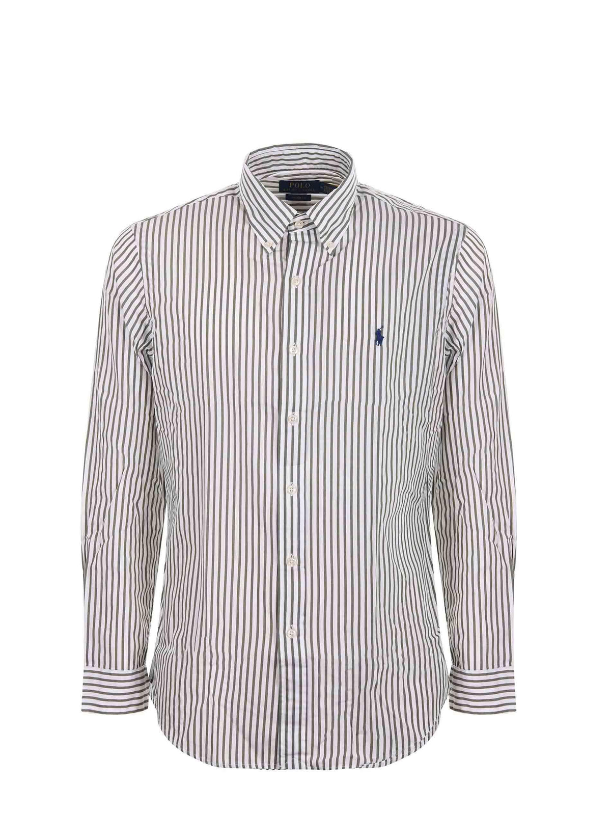POLO RALPH LAUREN Shirts 710B15595 009 Military green/White