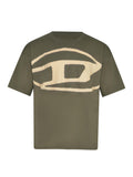 DIESEL T-shirt A14872 0QKAS-51F Olive green