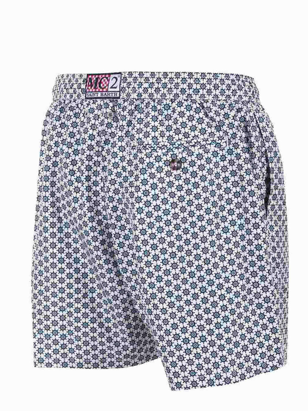 MC2 SAINT BARTH Swimwear LIG0003 07819L Cream/blue