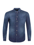 DSQUARED Shirts S74DM0905 S30341-470 Dark blue